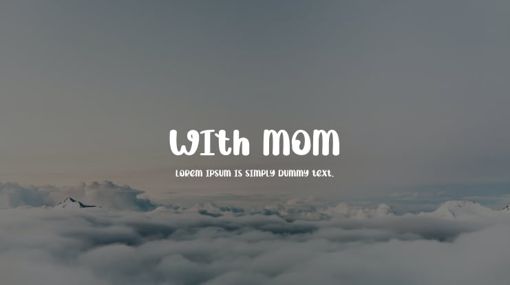 With Mom Font
