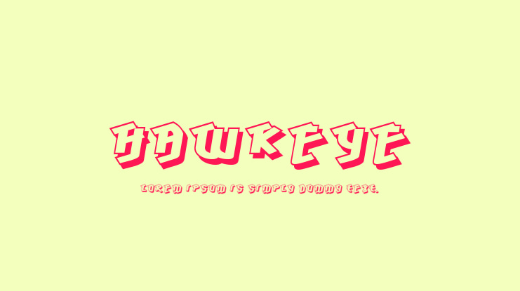 Hawkeye Font