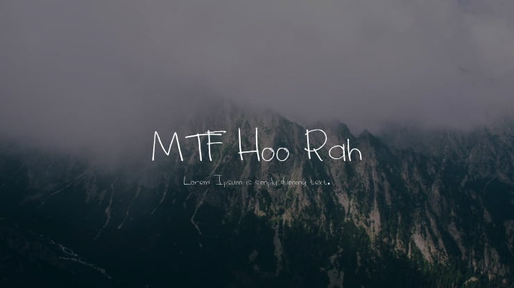 MTF Hoo Rah Font