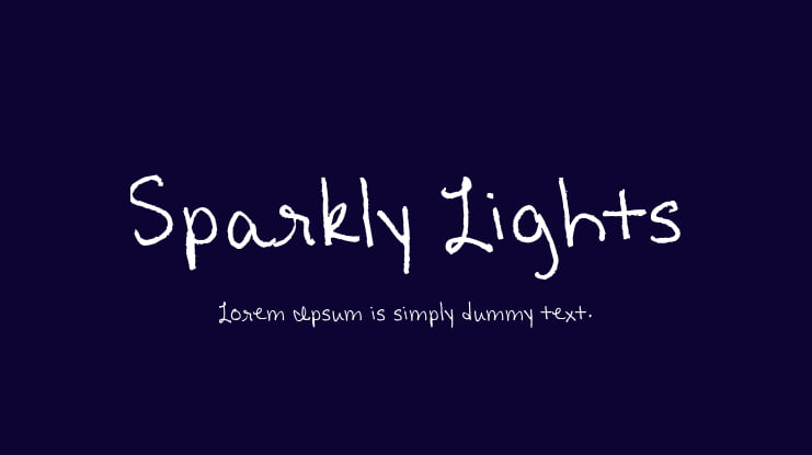Sparkly Lights Font