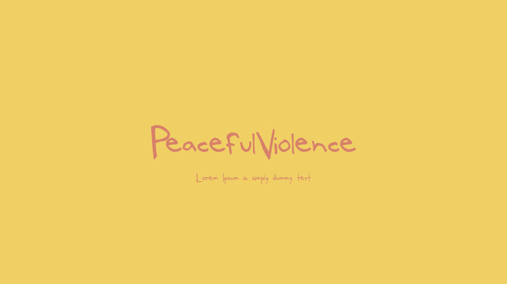 PeacefulViolence Font
