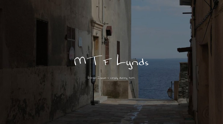MTF Lynds Font