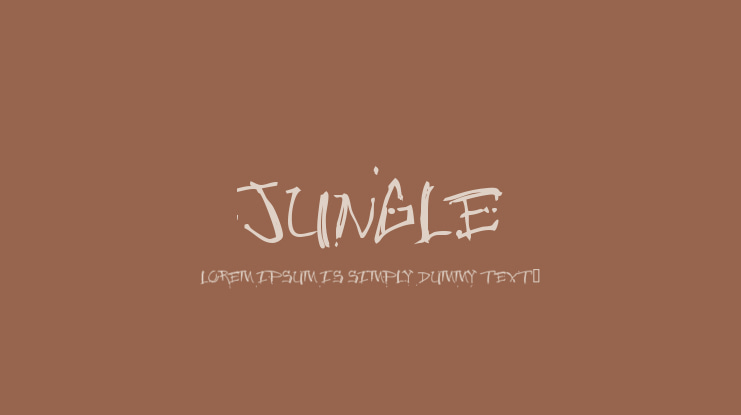 Jungle Font Family