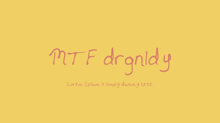 MTF drgnldy Font
