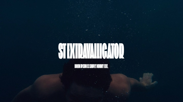 ST Extravalligator Font