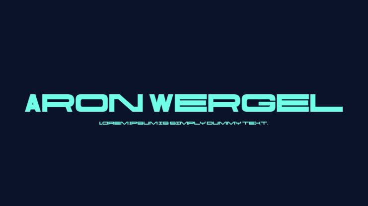 Aron Wergel Font
