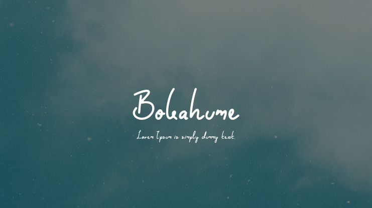 Bokahume Font