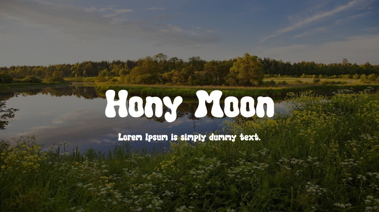 Hony Moon Font