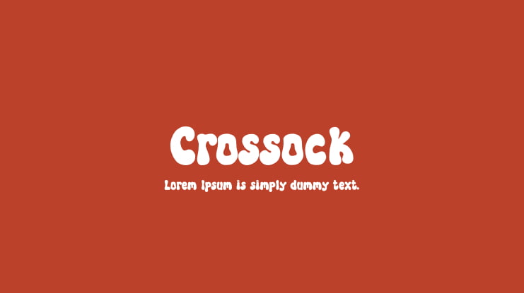 Crossock Font
