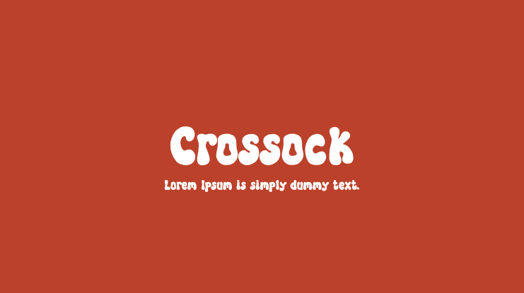 Crossock Font