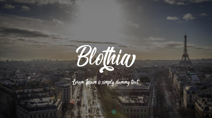 Blothia Font