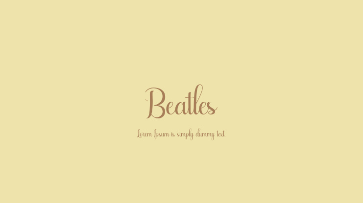 Beatles Font Family
