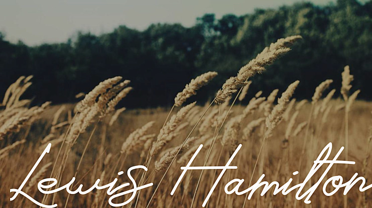 Lewis Hamilton Font
