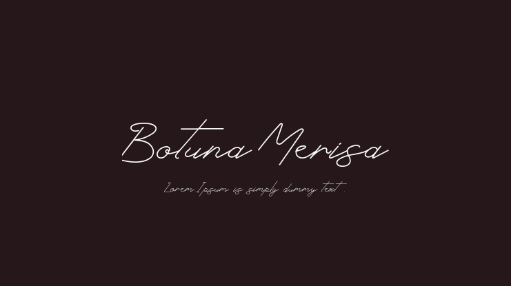 Botuna Merisa Font