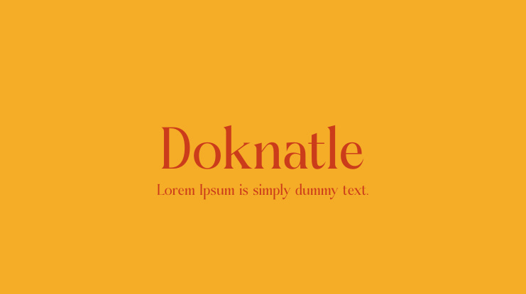 Doknatle Font