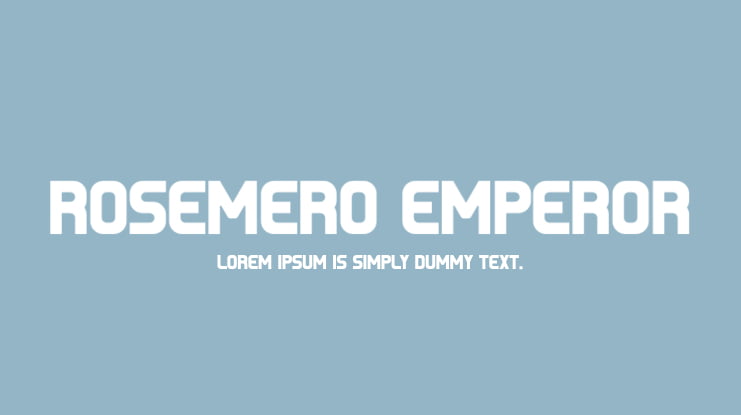 ROSEMERO EMPEROR Font