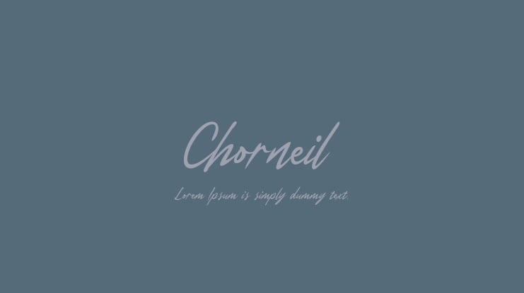 Chorneil Font