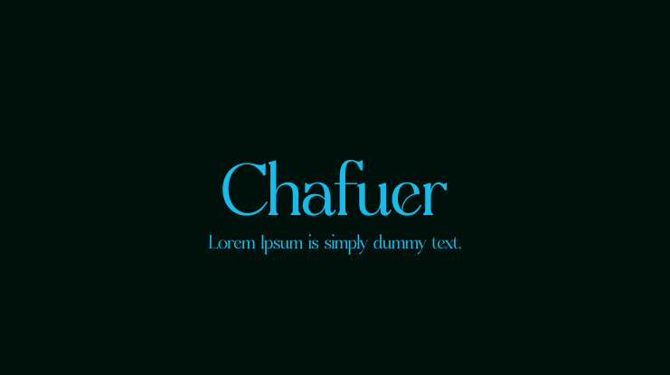 Chafuer Font