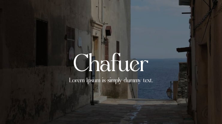 Chafuer Font