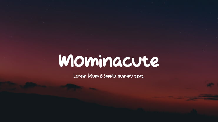 Mominacute Font