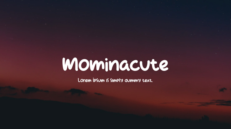 Mominacute Font