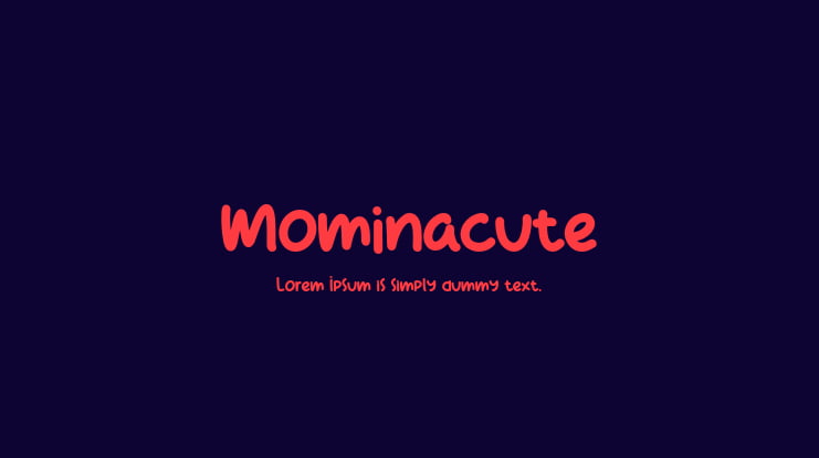 Mominacute Font