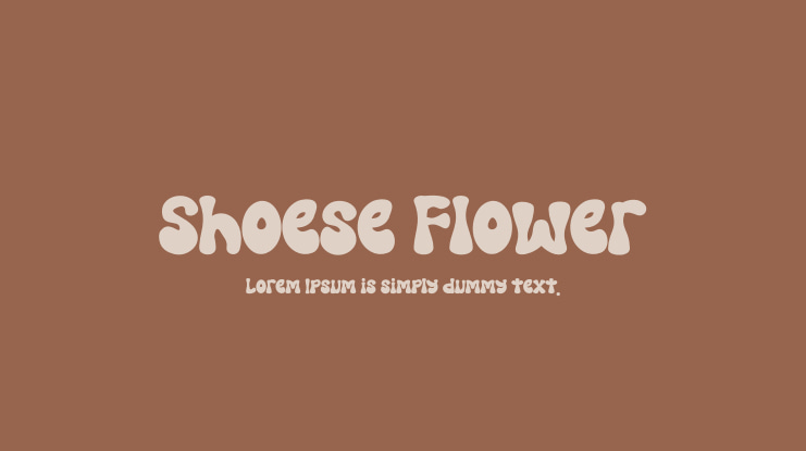 Shoese Flower Font