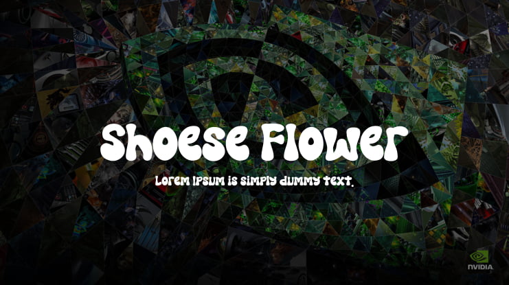 Shoese Flower Font