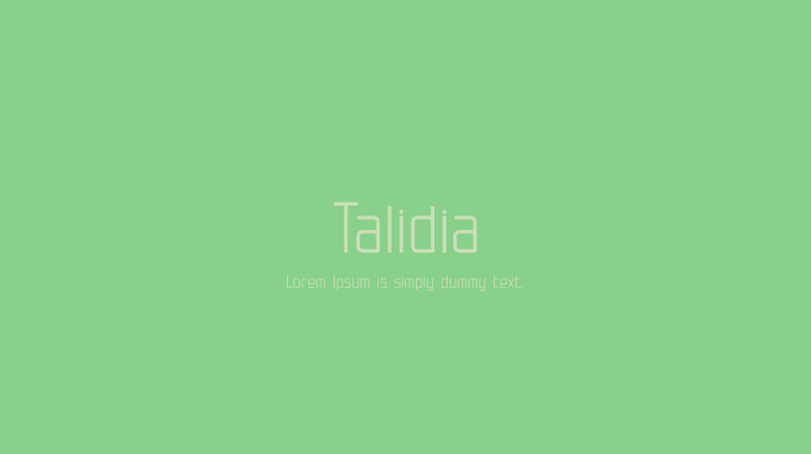 Talidia Font