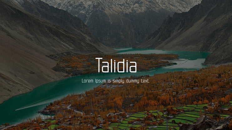 Talidia Font