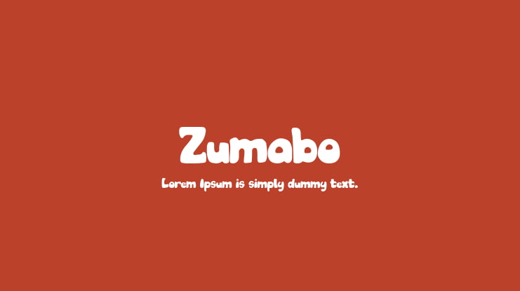 Zumabo Font