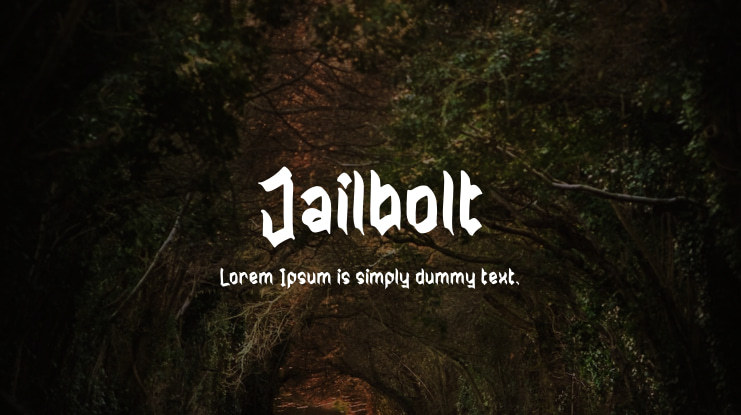 Jailbolt Font Family