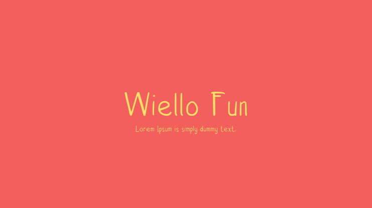 Wiello Fun Font