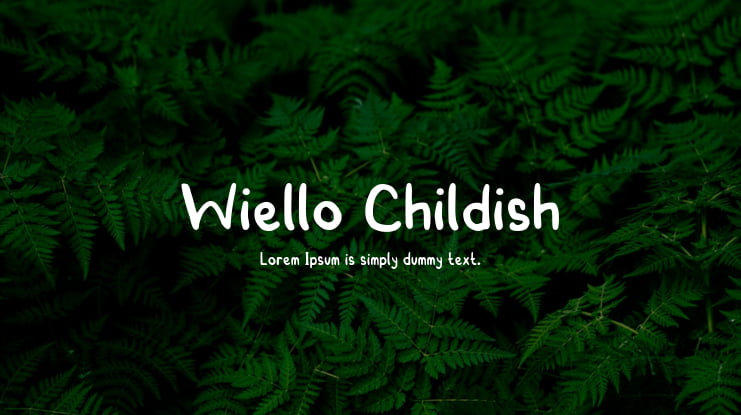 Wiello Childish Font