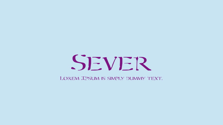 Sever Font Family