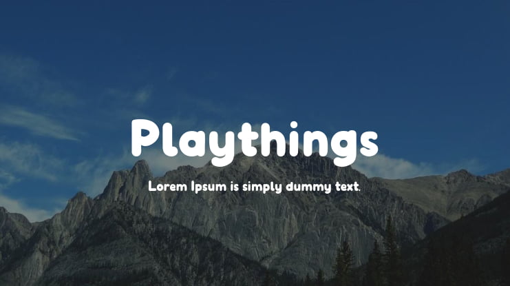 Playthings Font