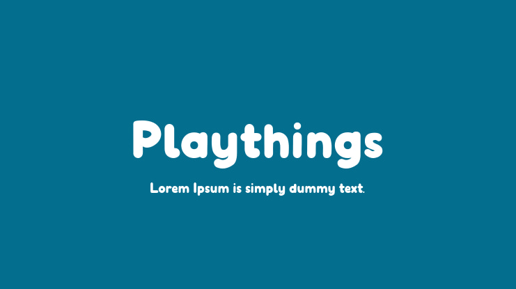 Playthings Font