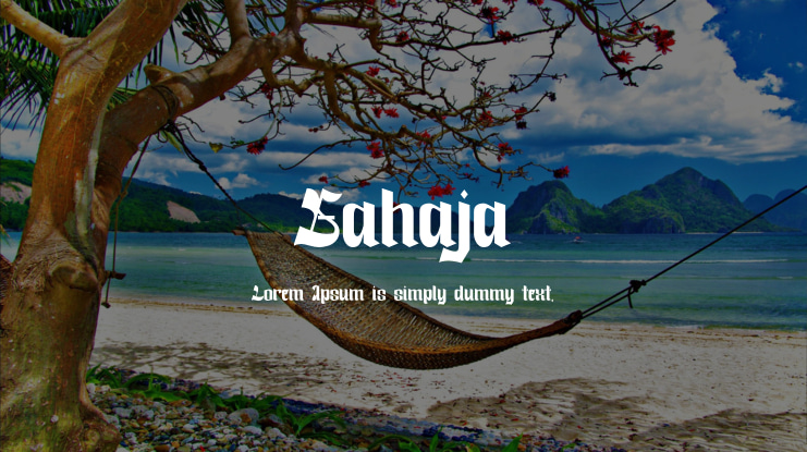 Sahaja Font