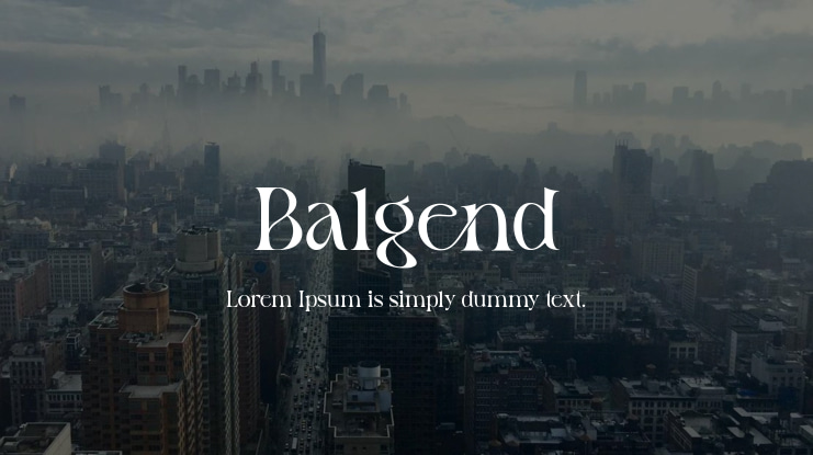 Balgend Font Family