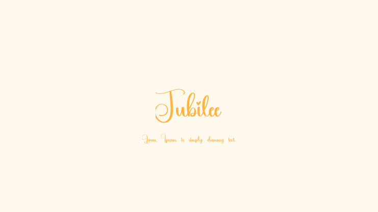 Jubilee Font
