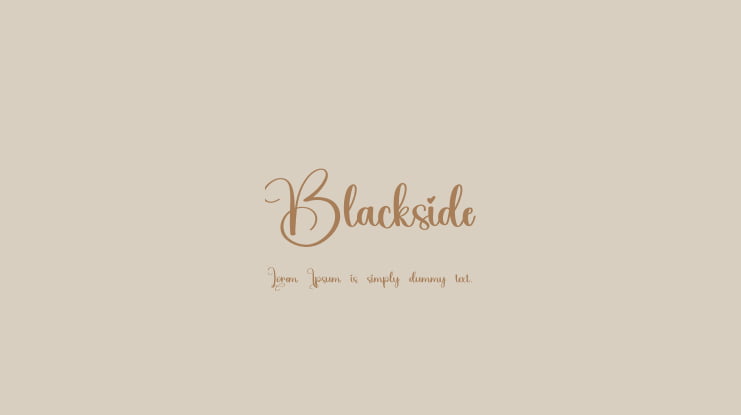 Blackside Font
