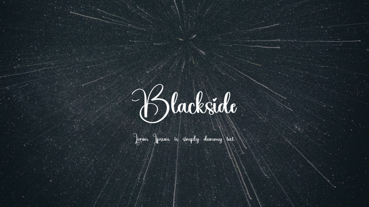 Blackside Font
