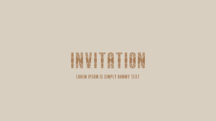 Invitation Font