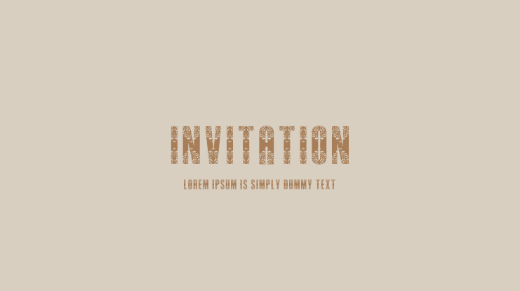 Invitation Font