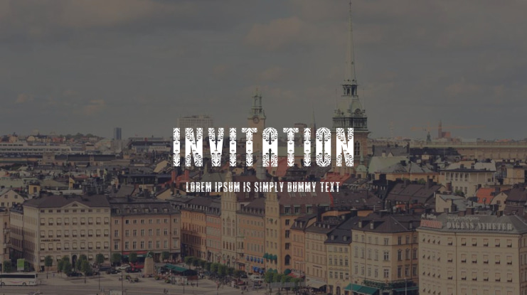 Invitation Font