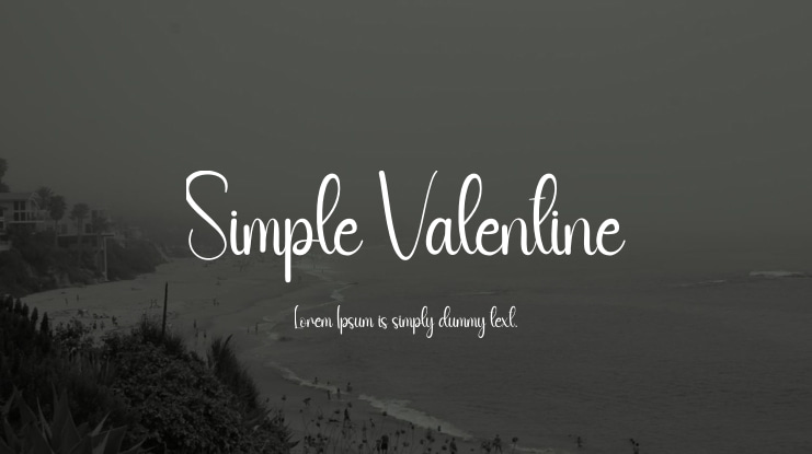 Simple Valentine Font