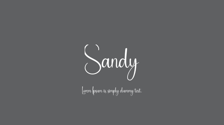 Sandy Font