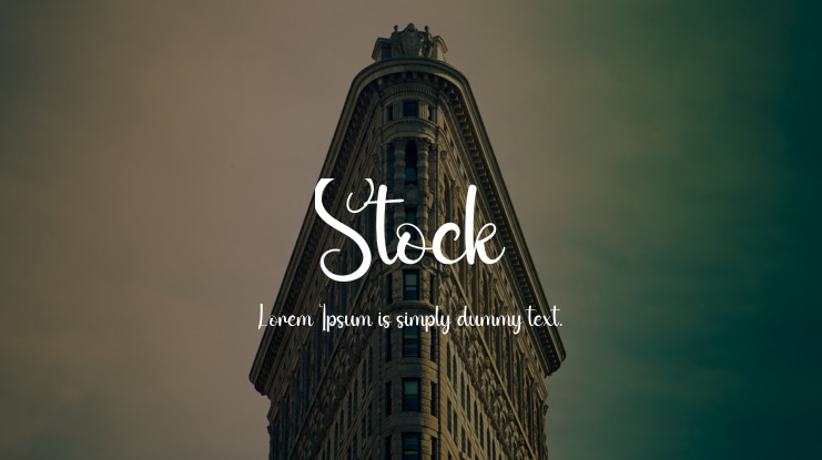 Stock Font