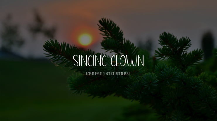 Singing Clown Font