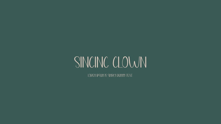 Singing Clown Font